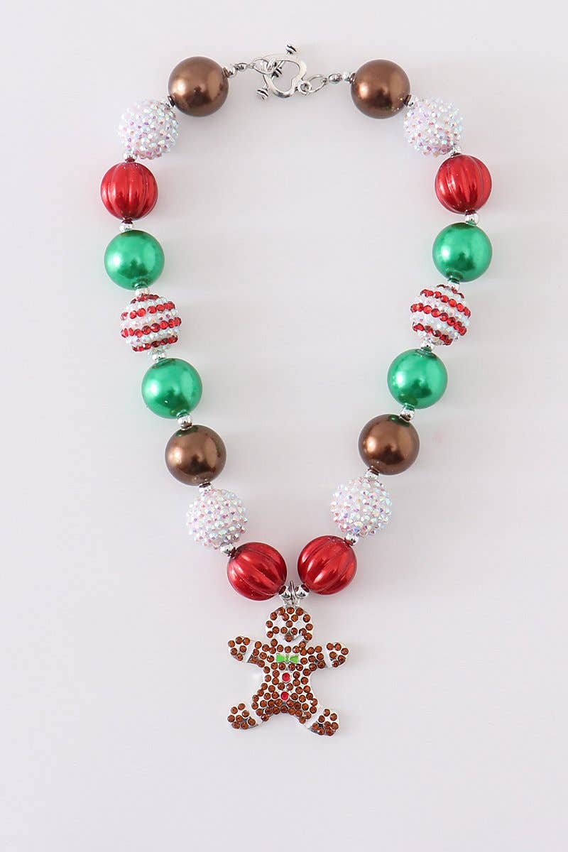 Ginger bread chunky bubble necklace BROWN