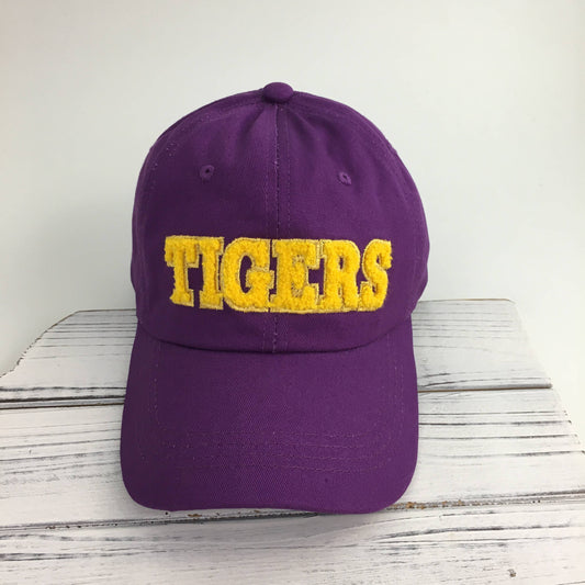 Purple Tigers Chenille Hat/Cap- Purple
