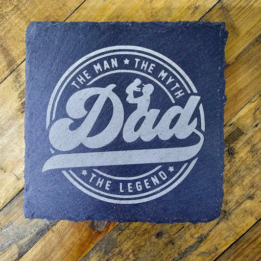 Slate Drink Coaster Dad The Man