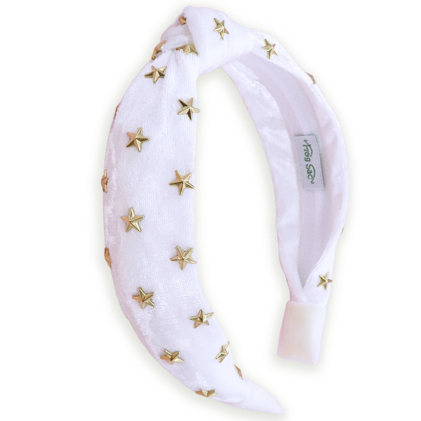 Velvet Knot Headbands- Gold Stars