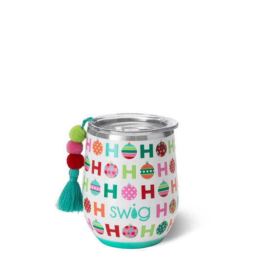 HoHoHo Stemless Wine Cup (12oz)