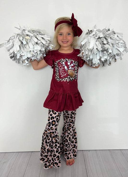 Leopard Football Set - Crimson
