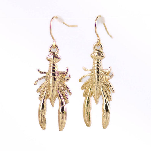 Crawfish Earrings Gold