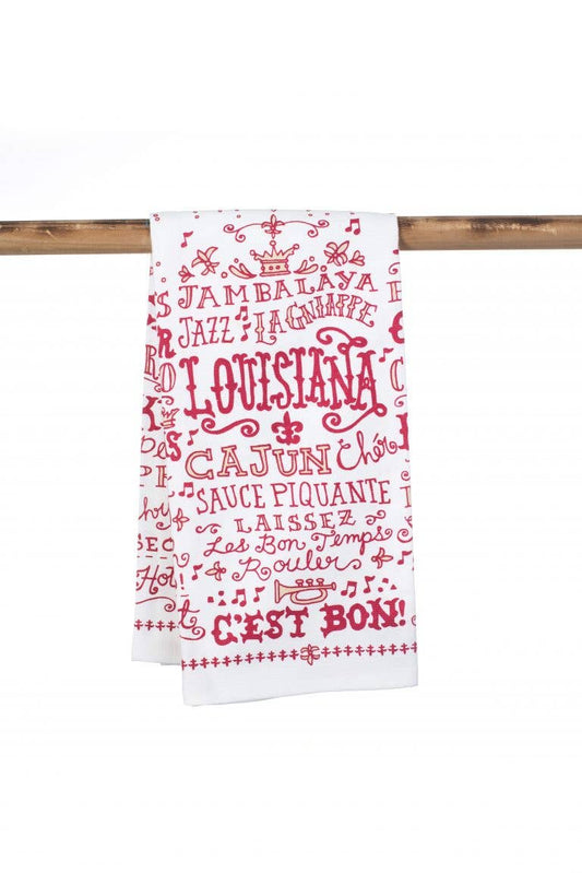 Louisiana Words Kitchen Towel