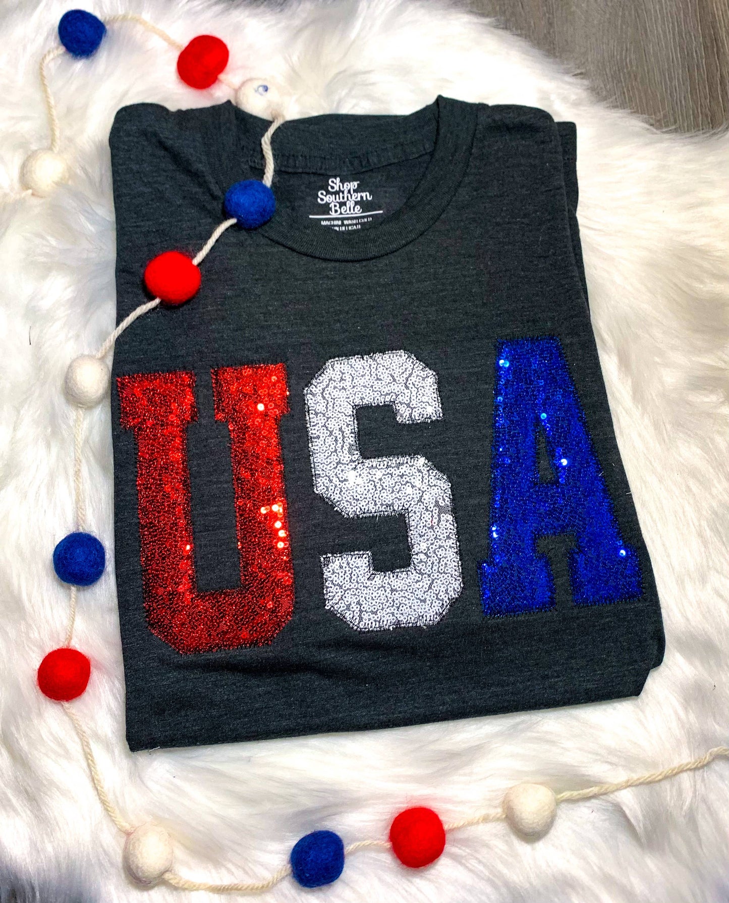 USA Patriotic 4th of July Handmade Short Sleeve