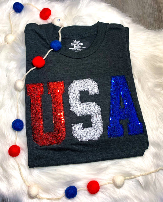 USA Patriotic 4th of July Handmade Short Sleeve
