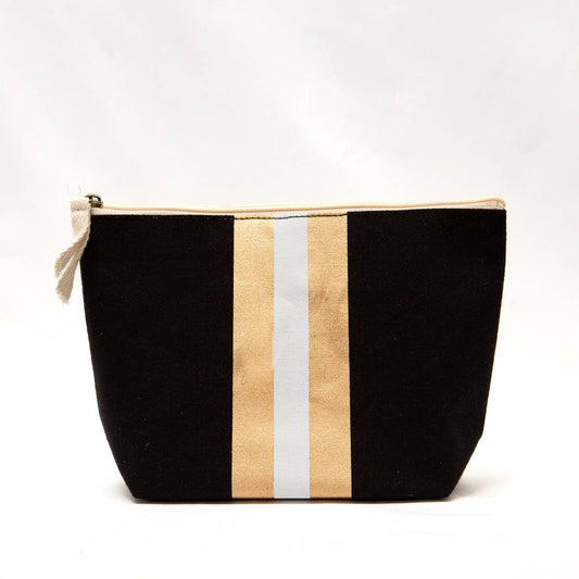 Campus Stripe Cosmetic Black/White/Gold