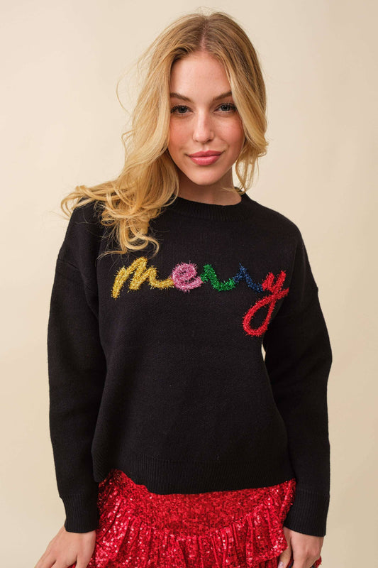 Christmas Sweater- Black