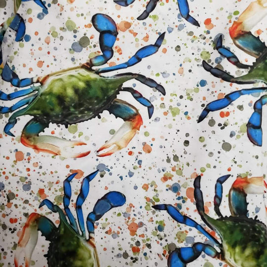 Crab Splatter tie back bubble