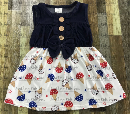 Patriotic Ice Cream Cone Dress