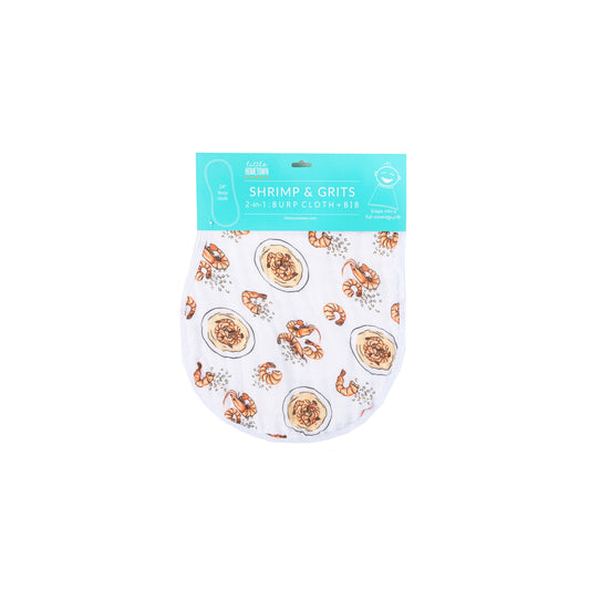 Shrimp "n" Grits Burp/Bib Combo (Unisex)
