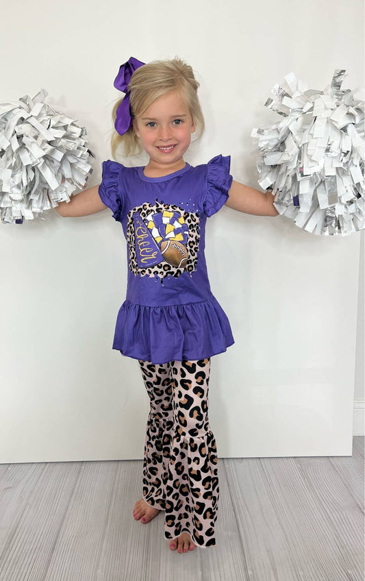 Leopard Football Set - Purple