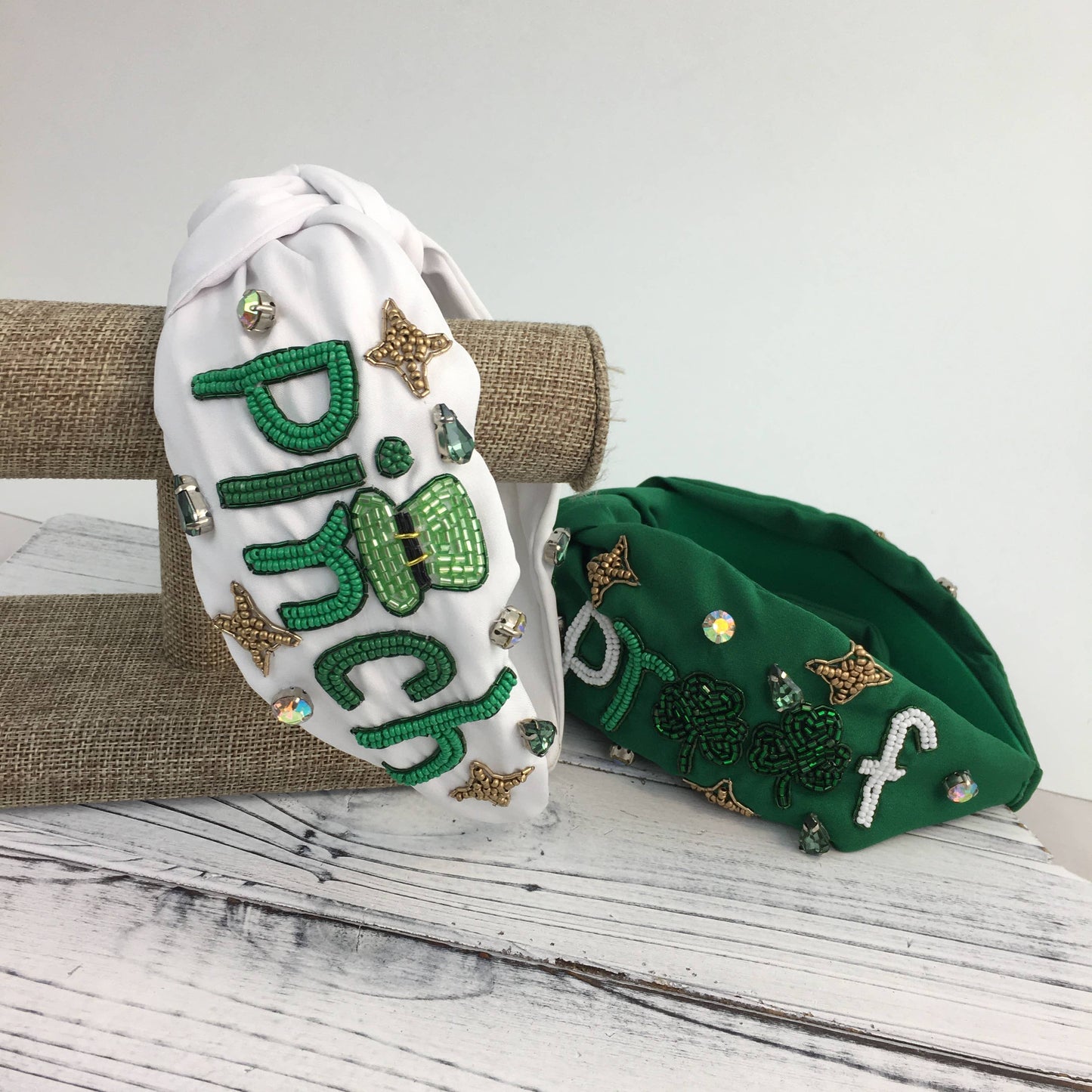 Pinch Proof St. Patrick's Day Headbands- White