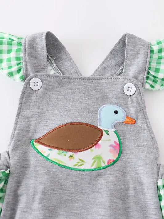 Duck Applique Girl Bubble 24M