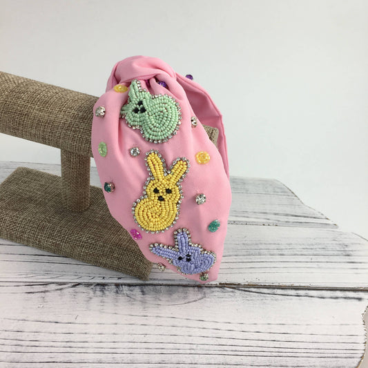 Peeps Knot Headband- Pink