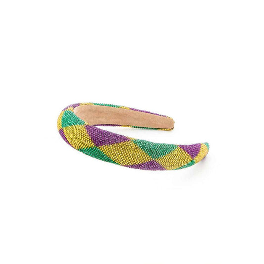 Mardi Gras Full Stone Headband