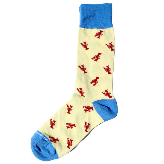 Men's Crawfish Socks Yellow/Blue/Red One Size