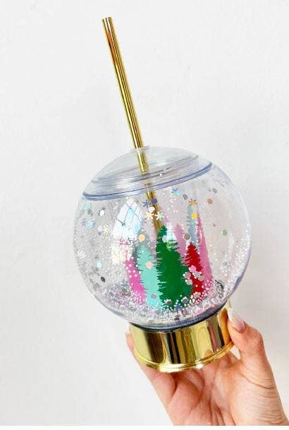 Winter Wonderland Snowglobe Novelty Sipper