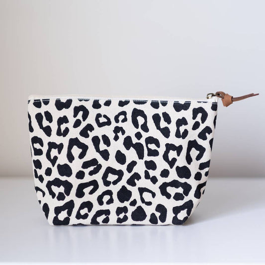Malawi Explorer Cosmetic Bag   Natural/Black   10.25x6.75x3