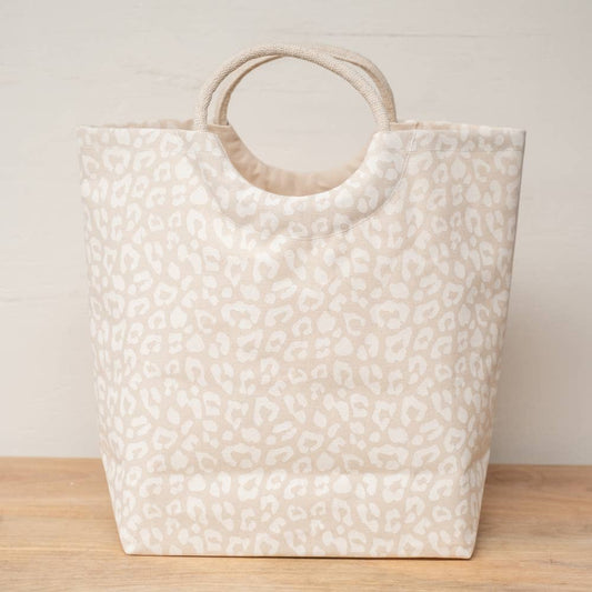 Leopard Shore Tote Natural/Soft White 20x17x6.5