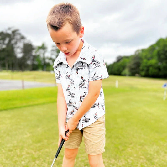 Pelican Button Down Short sleeve Shirt