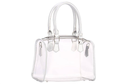 Clear Satchel Ladies Handbag - Silver