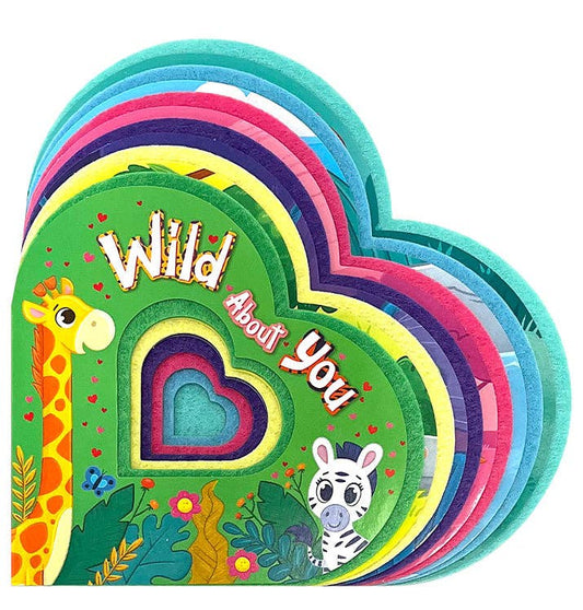 Wild About You - Children's Shaped Sensory Board Book with Felt Edges