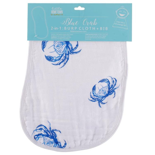 Blue Crab Burp/Bib Combo (Unisex)