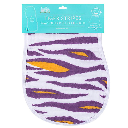 Tiger Stripes Burp/Bib Combo (Unisex)