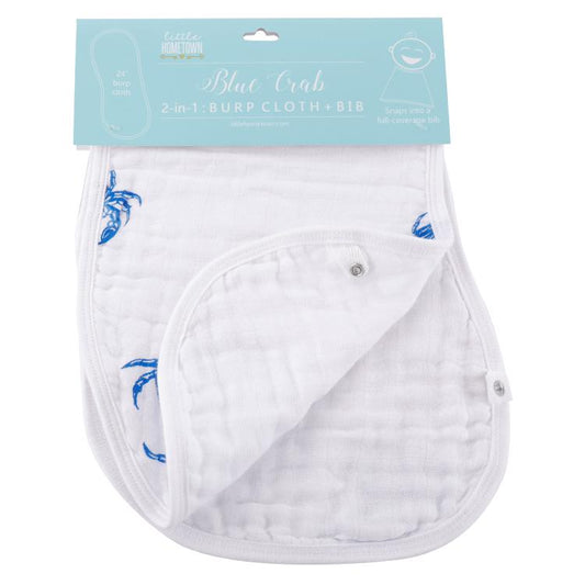 Blue Crab Burp/Bib Combo (Unisex)