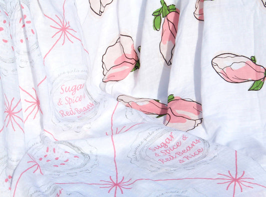 Louisiana Girl Swaddle Blanket Set- Pack of 2