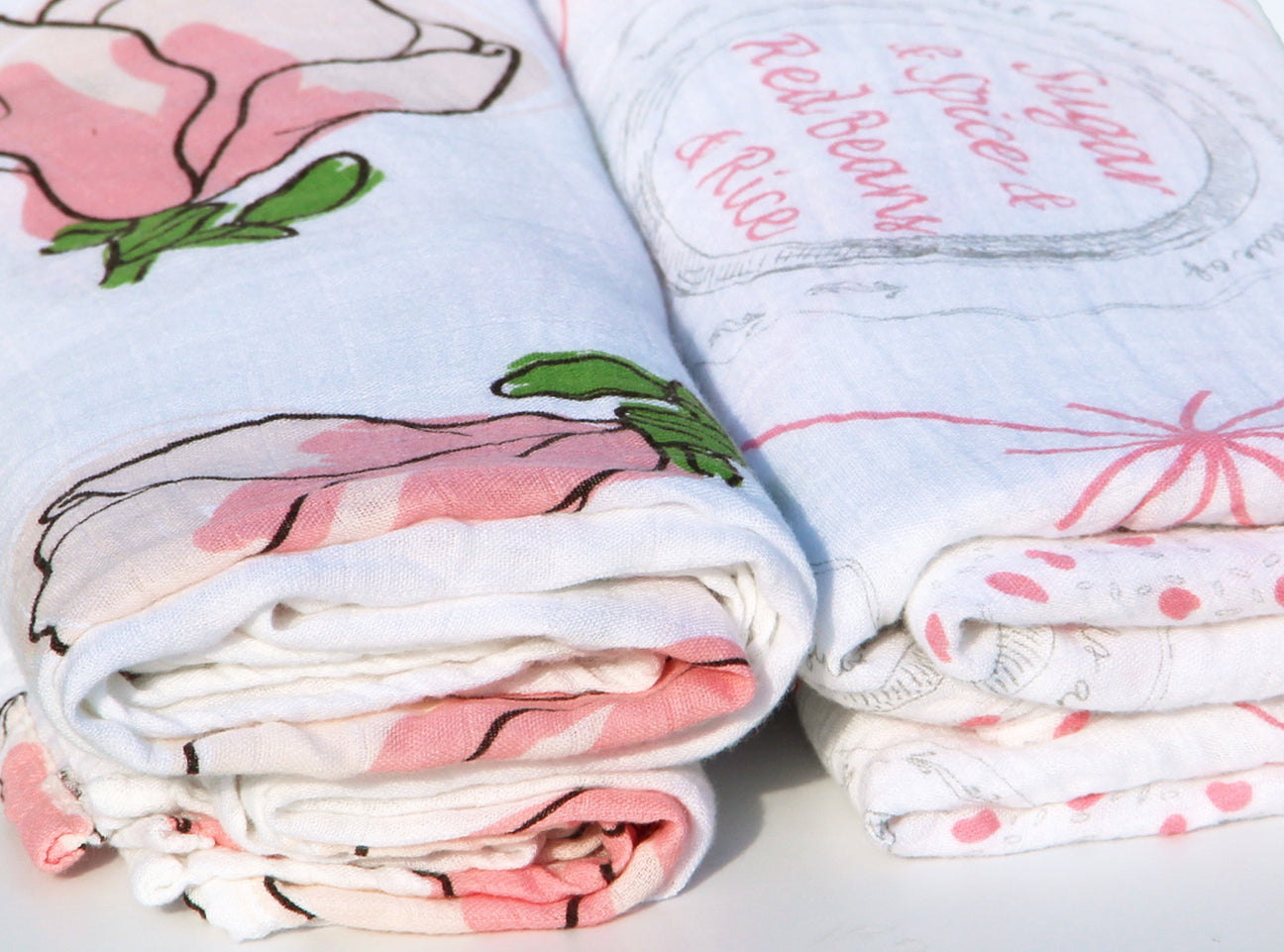 Louisiana Girl Swaddle Blanket Set- Pack of 2