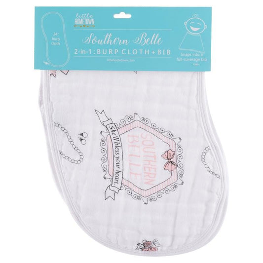 Southern Belle Burp/Bib Combo